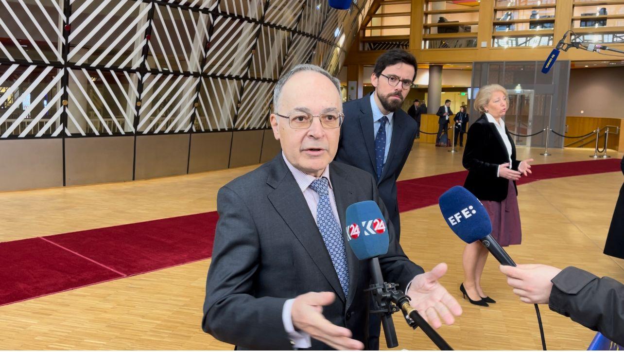 Pascual Ignacio, State Secretary for the European Union of Spain, speaking to Kurdistan 24, Feb. 6, 2023. (Photo: Kurdistan 24)